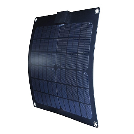 Nature Power 15W Semi-Flex Monocrystalline Solar Panel for 12V Charging, 56701