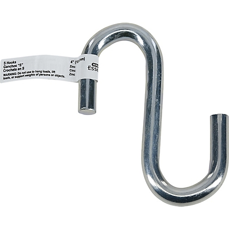 Buy Online: S-Hooks (Steel, Zinc-Coated) Metal S Shaped Hook for