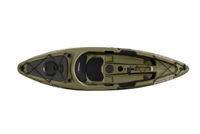 Sun Dolphin Journey 10 ft. Sit-On Angler Kayak with Paddle, Olive