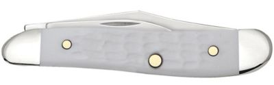 Image showing  2.1 in. Jigged Peanut Pocket Knife, White
