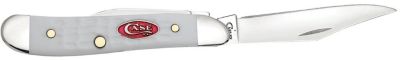 Image showing  2.1 in. Jigged Peanut Pocket Knife, White