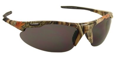 Camo by Optic Edge Huntmaster Safety Glasses, Camouflage Smoke