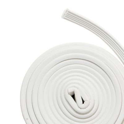 Image showing  5/16 in. x 19/32 in. x 10 ft. Premium Rubber Window Seal for Large Gaps, White