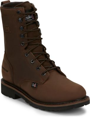 Justin Men's Drywall 8 in. Waterproof Plain Toe Boots