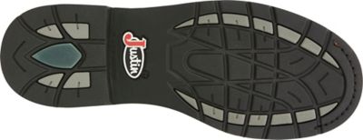 Image showing 1 th Justin Men's Superintendent Steel Toe Stampede Work Boots, 11 in.