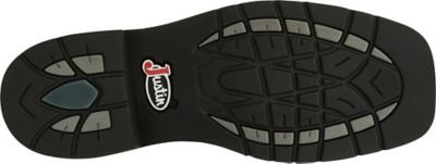 Image showing 1 th Justin Men's Driller Cowhide Stampede Plain Toe Work Boots, 11 in., SE4681