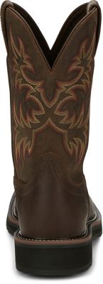 Image showing 5 th Justin Men's Driller Cowhide Stampede Plain Toe Work Boots, 11 in., SE4681
