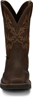 Image showing 3 th Justin Men's Driller Cowhide Steel-Toe Stampede Work Boots, 11 in.