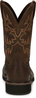 Image showing 5 th Justin Men's Driller Cowhide Steel-Toe Stampede Work Boots, 11 in.