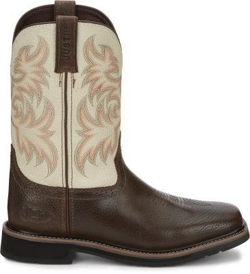 Image showing  Men's Driller Cowhide Stampede Plain Toe Work Boots, 11 in., SE4683