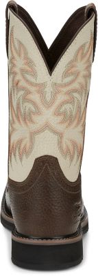 Image showing 5 th Justin Men's Driller Cowhide Stampede Plain Toe Work Boots, 11 in., SE4683