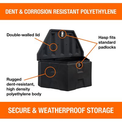 Image showing  7.125 cu. ft. 18 in. x 19 in. x 19 in. Trailer Tongue Polymer Tool Box