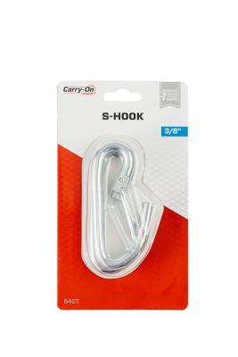 Image showing  3/8 in. S-Hooks, 2,000 lb. Capacity, 2-Pack