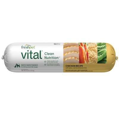 Image showing  Vital Clean Nutrition All Life Stages Chicken Recipe with Peas, Carrots and Brown Rice Fresh Dog Food Roll, 6 lb.