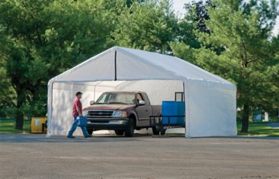 Image showing  18 ft. x 30 ft. Canopy Enclosure Kit, Fire Rated, White, Frame and Canopy Sold Separately