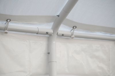 Image showing  18 ft. x 30 ft. Canopy Enclosure Kit, Fire Rated, White, Frame and Canopy Sold Separately