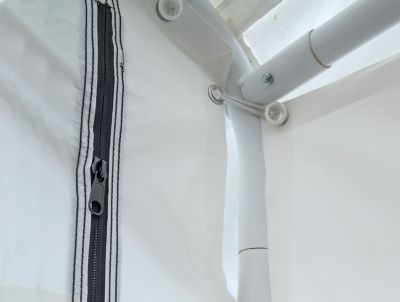 Image showing  18 ft. x 30 ft. Canopy Enclosure Kit, Fire Rated, White, Frame and Canopy Sold Separately