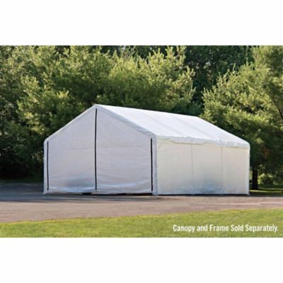 Image showing  Fire Rated Canopy Enclosure Kit, 18 ft. x 40 ft., White