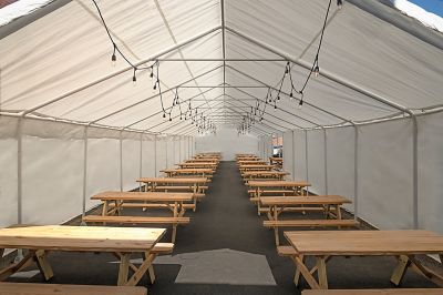 Image showing 8 th ShelterLogic Fire Rated Canopy Enclosure Kit, 18 ft. x 40 ft., White