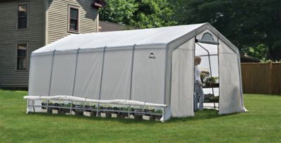 Image showing  12 L x 20 W ft. GrowIt Heavy-Duty Walk-Thru Greenhouse, Peak-Style