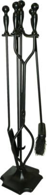 ShelterLogic Cast-Iron Fireplace Tool Set, Black, 5-Pack