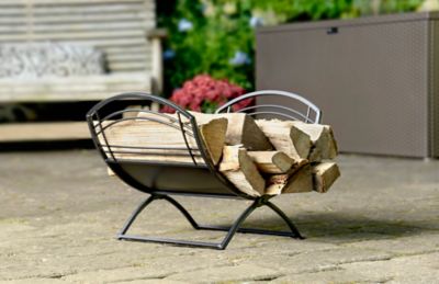 Image showing  18.88 in. Hearth Accessories Classic Steel Fireplace Log Holder