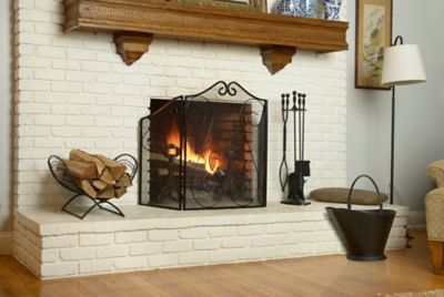 Image showing  18.88 in. Hearth Accessories Classic Steel Fireplace Log Holder