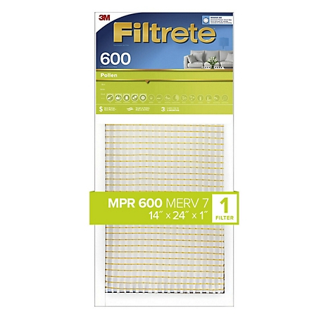 3M Filtrete Dust Reduction Filter, 14 in. x 24 in. x 1 in.