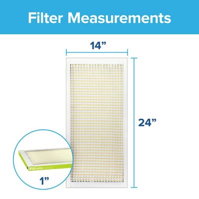 Image showing  Filtrete Dust Reduction Filter, 14 in. x 24 in. x 1 in.