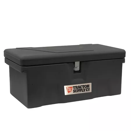 Tractor Supply Heavy Duty Polyethylene Utility Storage Box 15 in x 32 in x 13 3/4 in. Jobsite Boxes