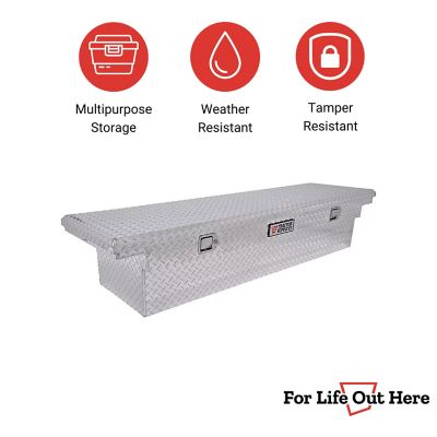 Image showing  8 cu. ft. Aluminum Low-Profile Crossover Truck Tool Box for Full-Size Trucks, 70 in. x 20 in.