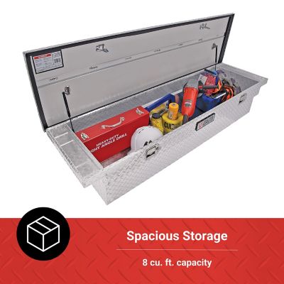 Image showing 5 th Tractor Supply 8 cu. ft. Aluminum Low-Profile Crossover Truck Tool Box for Full-Size Trucks, 70 in. x 20 in.