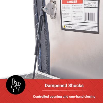 Image showing 10 th Tractor Supply 8 cu. ft. Aluminum Low-Profile Crossover Truck Tool Box for Full-Size Trucks, 70 in. x 20 in.