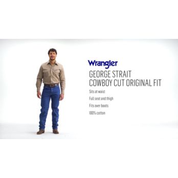 Wrangler Original Fit Mid-Rise George Strait Cowboy Cut Jeans at