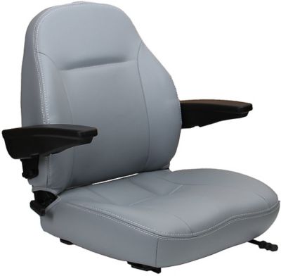 Black Talon Premium High-Back Tractor Seat, Prop 65 Compliant