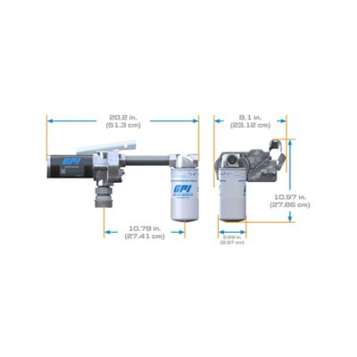 Image showing 5 th GPI 18 GPM 12V Fuel Transfer Pump, Automatic Nozzle with Filter