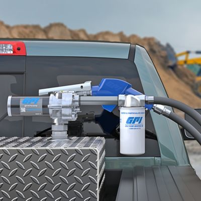 Image showing 7 th GPI 18 GPM 12V Fuel Transfer Pump, Automatic Nozzle with Filter