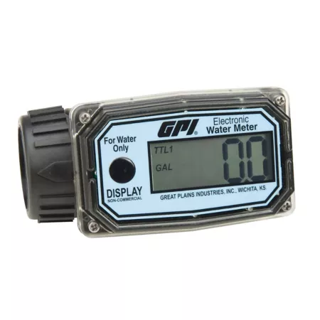 GPI 3-30 GPM 1 in Digital Water Meter Pump Parts & Accessories