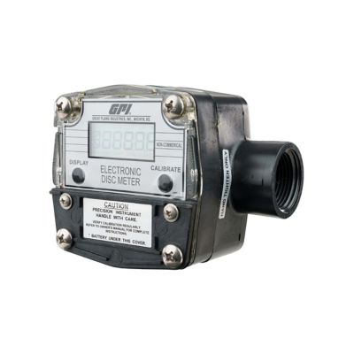 Image showing  Digital Flow Meter for Chemicals, 2-20 GPM, 1 in. NPT
