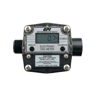 Image showing  Digital Flow Meter for Chemicals, 2-20 GPM, 1 in. NPT