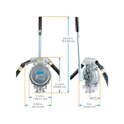 Image showing 5 th GPI Manual Lever Action Fluid Transfer Hand Pump, 20 gal./100 Strokes, UL Listed