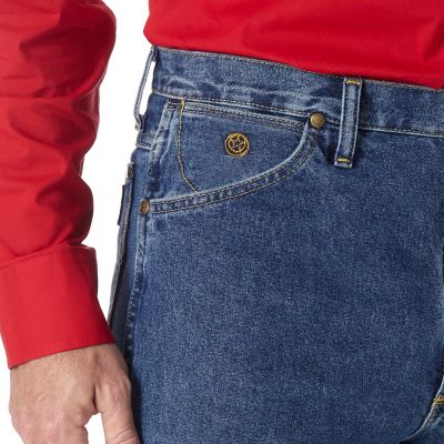 Image showing 4 th Wrangler Men's Slim Fit High-Rise George Strait Cowboy Cut Jeans