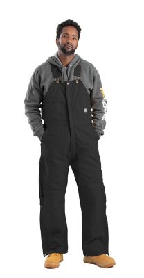 Quilt Lined Berne Mens Standard Insulated Bib Overall 