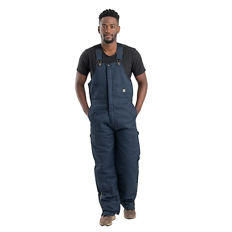 Berne Men's Twill Quilt-Lined Insulated Bib Overalls