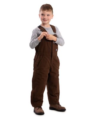 Berne Boys' Softstone Duck Insulated Bib Overalls