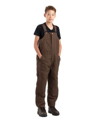 Berne Boys' Softstone Duck Insulated Bib Overalls