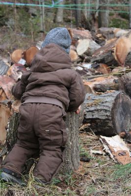 Image showing  Infant Unisex Softstone Duck Insulated Bib Overall