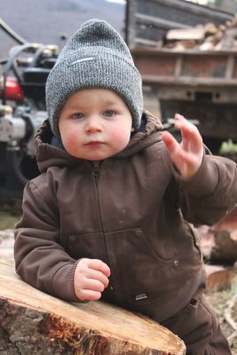 Image showing  Infant Unisex Softstone Duck Insulated Bib Overall