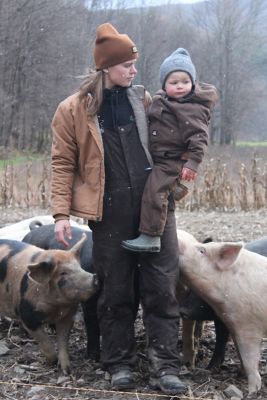 Image showing  Infant Unisex Softstone Duck Insulated Bib Overall