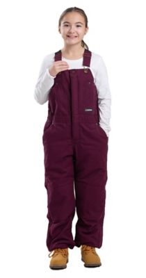 Berne Boys' Softstone Duck Quilt-Lined Insulated Bib Overalls